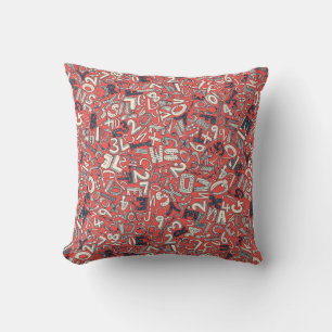 A1B2C3 coral red Cushion