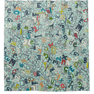 A1B2C3 ICE SHOWER CURTAIN