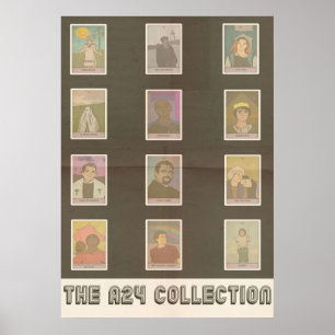 A24 Film Tarot Design Collection Poster