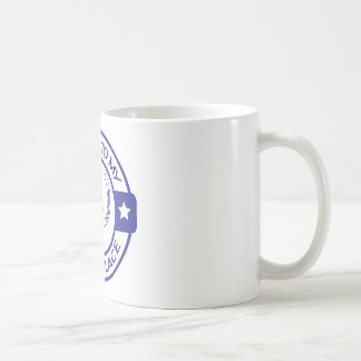 A258 happy place horseshoes blue coffee mug