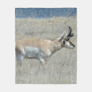 A25 Pronghorn Antelope Fleece Blanket