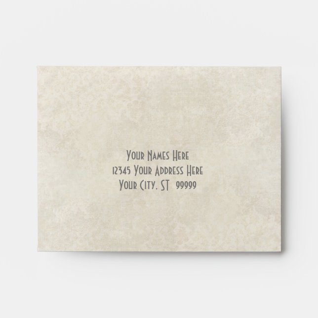 A2 Matching Envelope Ombre Chevron Stripe Zig Zag (Front)