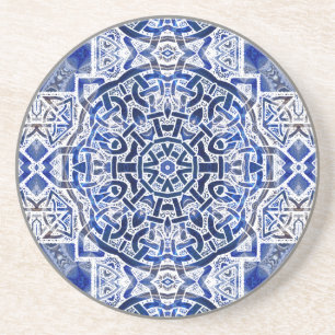 A30b Celtic Kaleidoscopic Design Coaster