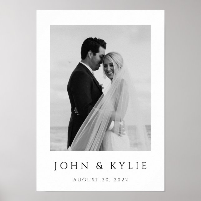 A3 SIZE - Personalise Wedding Anniversary Poster (Front)