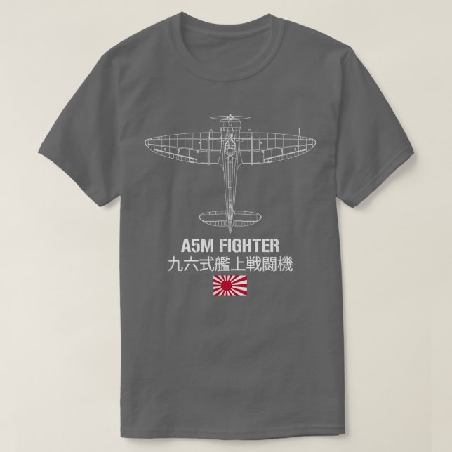 A5M Fighter Aircraft  T-Shirt (Design Front)