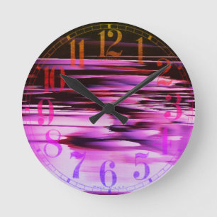 A60 Glitch Photo No. 001 Round Clock