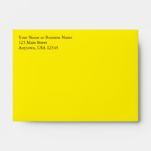 A6 Lemon Yellow Pre-Addressed Envelopes