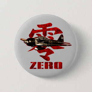 A6M Zero 6 Cm Round Badge