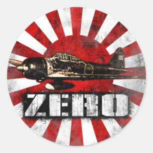A6M Zero Classic Round Sticker