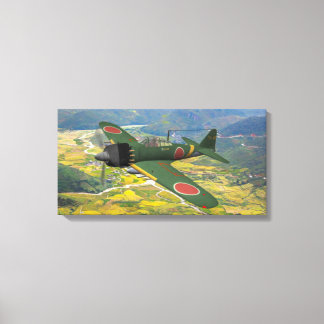 A6M Zero in Flight Canvas Print