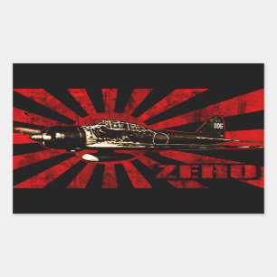A6M Zero Rectangular Sticker