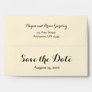 A7 5x7 Cream Save The Date Envelopes