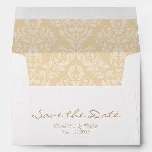 A7 5x7 Cream White Save the Date Envelopes