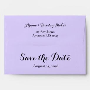 A7 5x7 Lavender Purple Save The Date Envelopes