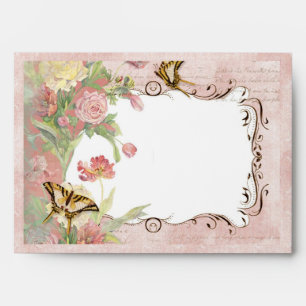 A7 5x7 Les Fleurs Peony Rose Tulip Floral Flowers Envelopes