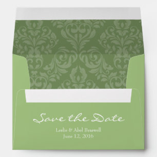 A7 5x7 Sage Green Save the Date Envelopes