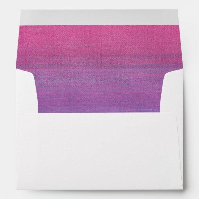A7 Greeting Card/Purple-Pink Envelope (Back (Bottom))