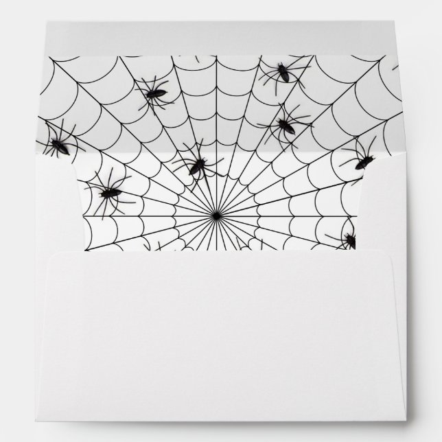 A7 Greeting Card/Spiders and Spider Web Envelopes (Back (Bottom))