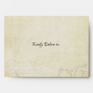 A7 Vintage Paris Parchment Elegant Boho Wedding Envelopes