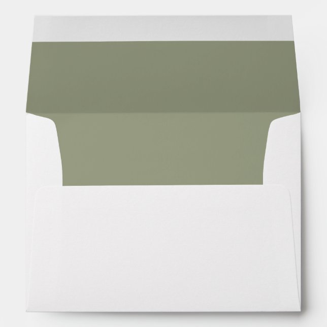 A7 Wedding Envelopes (Sage Green) Return Address (Back (Bottom))