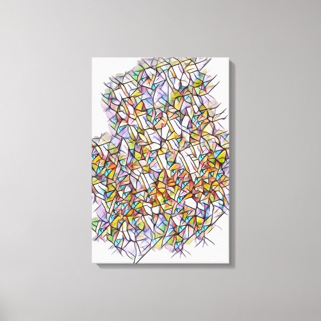 A 1000 Colours of Grey Canvas Print (Front)