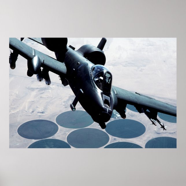 A-10 Thunderbolt II Aircraft Poster (Front)