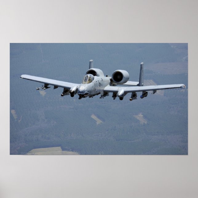 A-10 Thunderbolt II Aircraft Poster (Front)