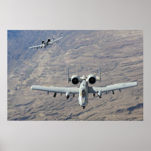 A-10 Thunderbolt II Aircraft Poster