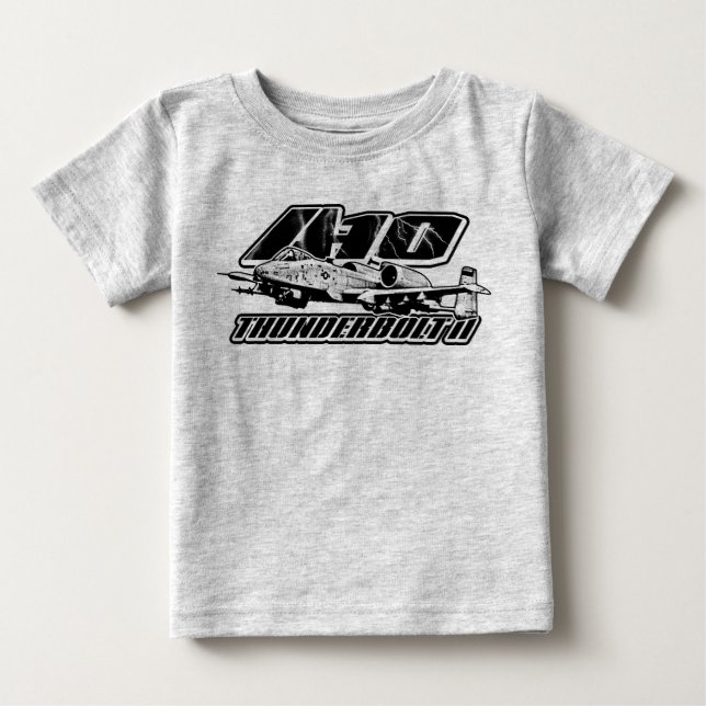A-10 Thunderbolt II Baby Romper T-Shirt (Front)