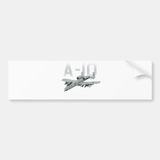A-10 Thunderbolt II Bumper Sticker (Front)