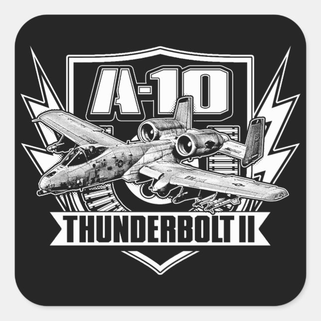 A-10 Thunderbolt II Classic Round Sticker Sticker (Front)