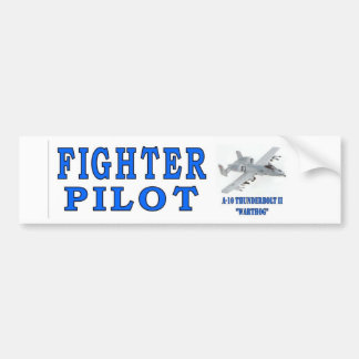 A-10 THUNDERBOLT II FIGHTER PILOT BUMPER STICKER