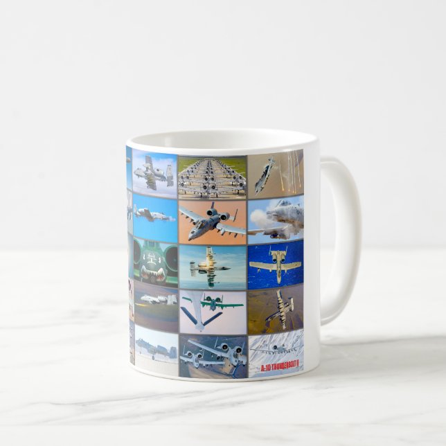 A-10 THUNDERBOLT II “MONTAGE” COFFEE MUG (Front Right)
