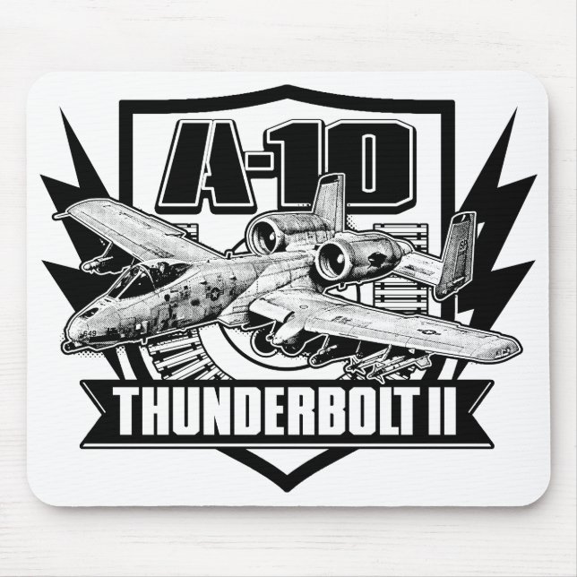 A-10 Thunderbolt II Mouse Pad Mousepad (Front)