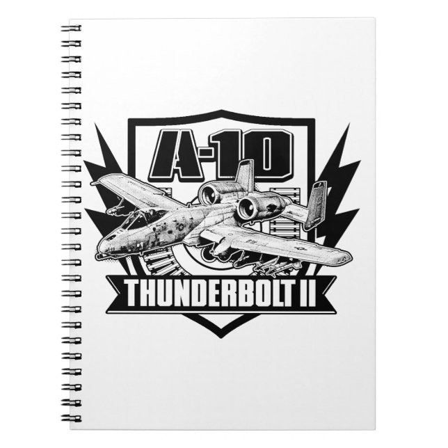 A-10 Thunderbolt II Notebook Spiral Photo Notebook (Front)
