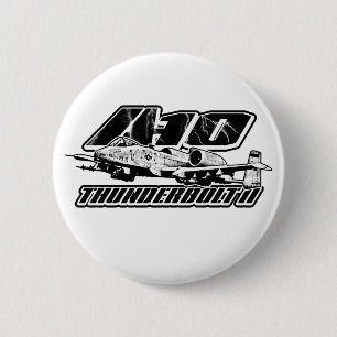 A-10 Thunderbolt II Pinback Button Button