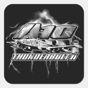 A-10 Thunderbolt II Square Sticker Sticker
