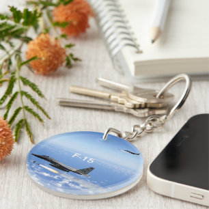 A-10 WARTHOG AND F-15 EAGLE - 2 SIDED KEY RING