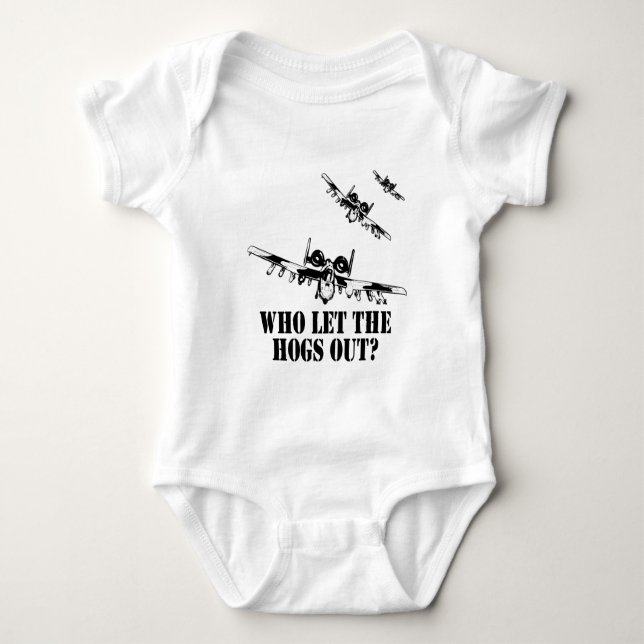 A-10 Warthog Baby Bodysuit (Front)