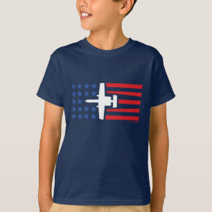 A-10 Warthog Jet Stars and Stripes Red White Blue T-Shirt