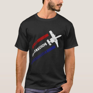 A-10 Warthog Patriotic 4Th Of July Themed Distress T-Shirt