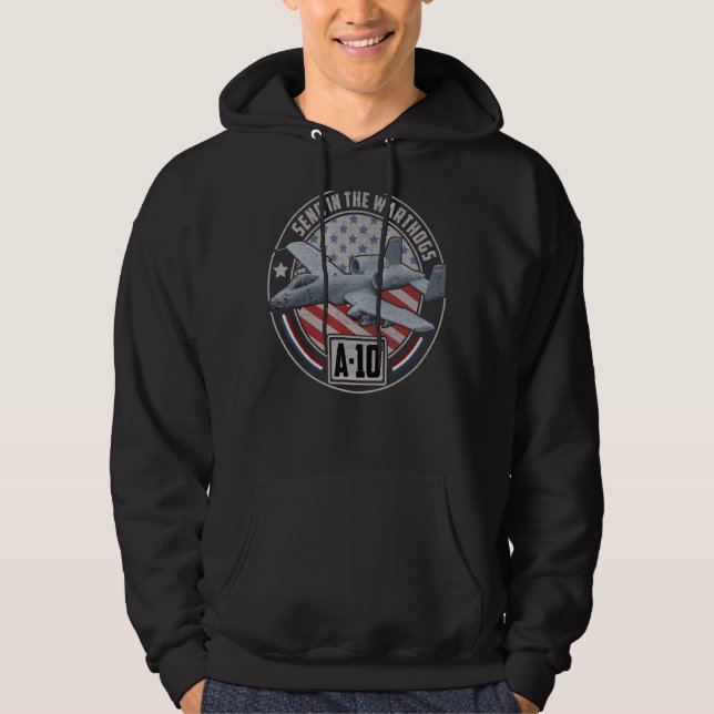 A 10 Warthog Thunderbolt Attack Aircraft Fighter J Hoodie (Front)