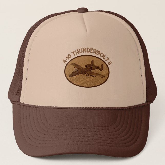 A-10 “Warthog” Thunderbolt II fighter plane  Trucker Hat (Front)