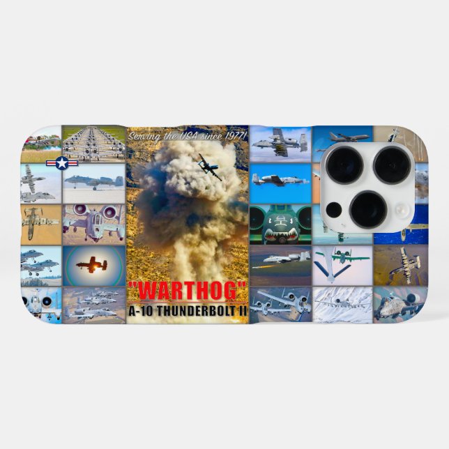 A-10C THUNDERBOLT II "MONTAGE" iPhone CASE (Back Horizontal)