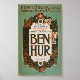A 1901 theatre production vintage poster