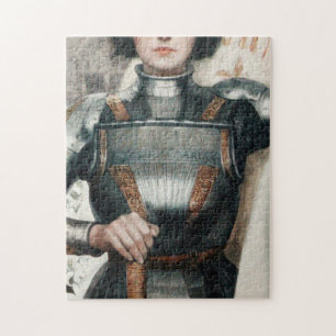 A 1903 Engraving of Joan Of Arc Jigsaw Puzzle