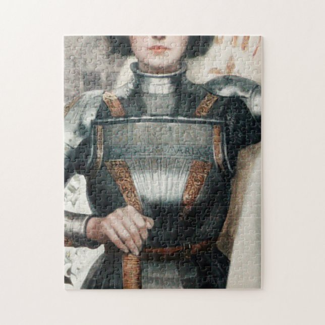 A 1903 Engraving of Joan Of Arc Jigsaw Puzzle (Vertical)