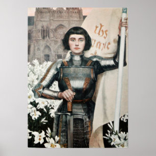 A 1903 Engraving of Joan Of Arc Poster