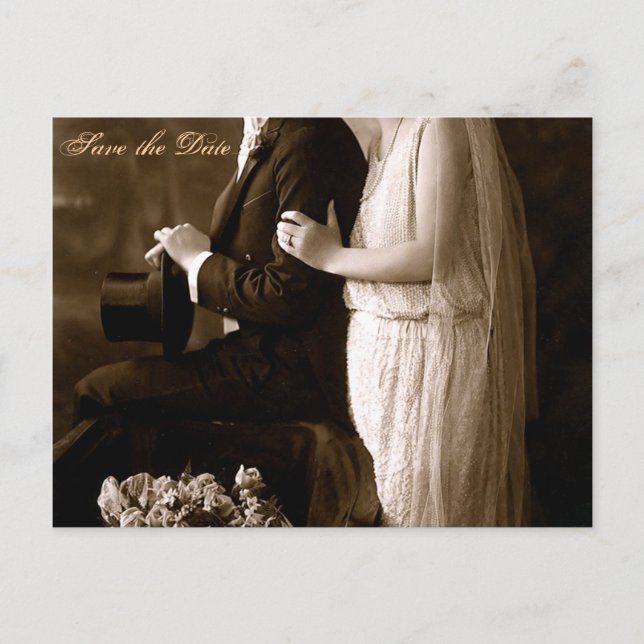 A 1920's Save the Date Postcard (Front)