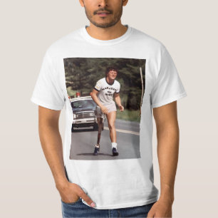 " A 21-year-old Canadian named Terry Fox started a T-Shirt